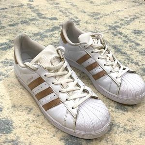 Adidas Superstar Sneakers in Rose Gold